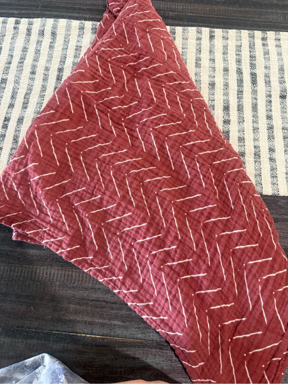 Itzy Ritzy Rust Red breastfeeding/swaddle plus 2 other swaddles